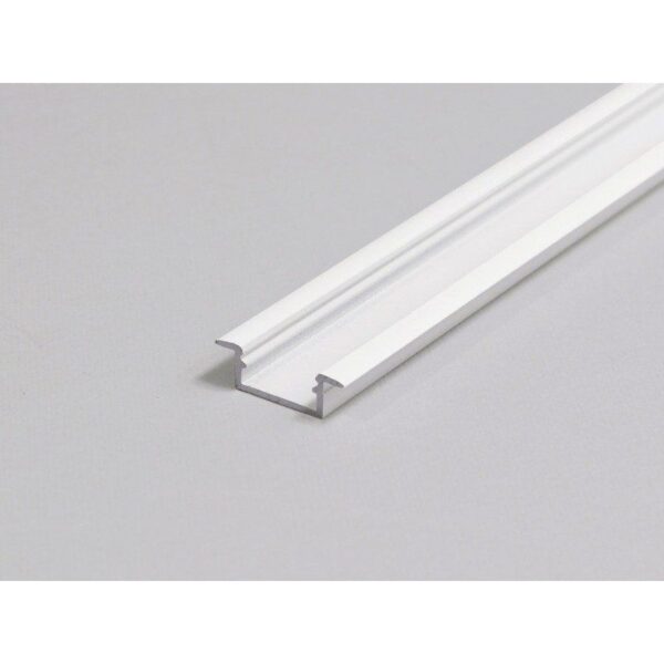 Aluminiums Profil i Hvid Til LED Strip Model Begtin12 Til Indbygning - 2 Meter