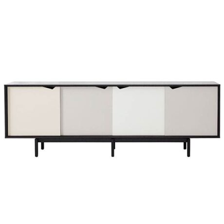 Andersen Furniture S1 Sideboard sort - farvede fronter