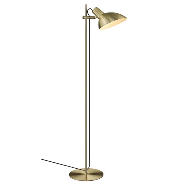 Metropole gulvlampe med 1-arm til E27 i Antik messing - Halo Design