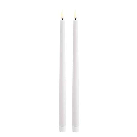 LED stagelys, Nordic white, 2-pak, 2,3x32 cm